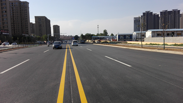 我集团承建的金河路（大河路-滨河路）建成通车